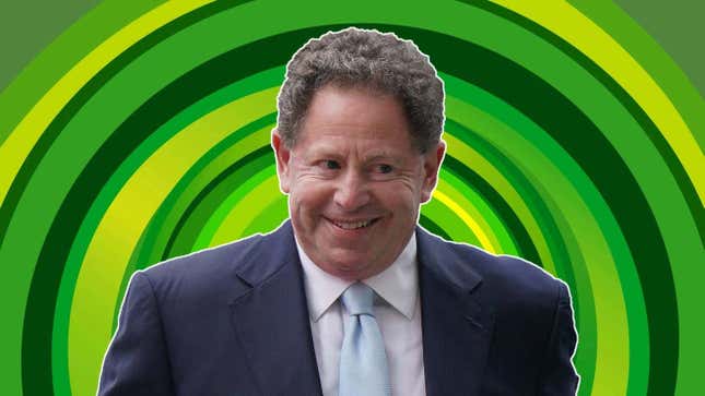 An image shows Bobby Kotick in front of a green background.